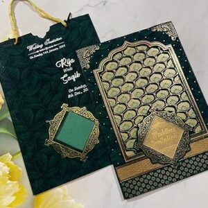 Gulshan Card Collection Designer Wedding Invitation Card (Pack of 50) No.040